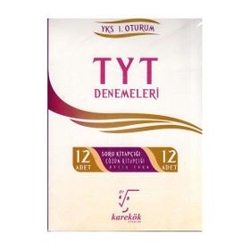 2020 TYT 12'li Çözümlü Deneme Seti Karekök Yayınları