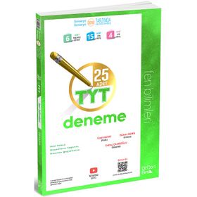 2020 YKS TYT Fen Bilimleri 25 Deneme Video Çözümlü-Üç Dört Beş Yayınları