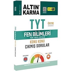 2020 YKS TYT Fen Bilimleri Fizik-Kimya-Biyoloji Konu Konu Çıkmış Sorular Video Çözümlü-Altın Karma Yayınları