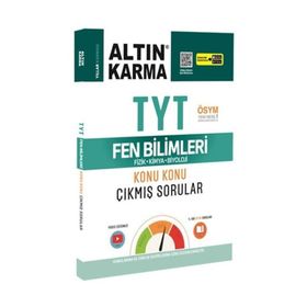 2020 YKS TYT Fen Bilimleri Fizik-Kimya-Biyoloji Konu Konu Çıkmış Sorular Video Çözümlü-Altın Karma Yayınları