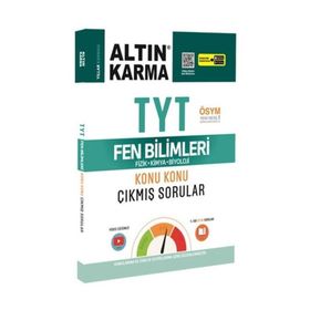 2020 YKS TYT Fen Bilimleri Fizik-Kimya-Biyoloji Konu Konu Çıkmış Sorular Video Çözümlü-Altın Karma Yayınları