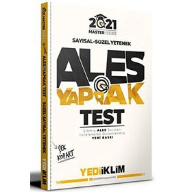 2021 ALES Sayısal Sözel Yetenek Çek Kopart Yaprak Test - Yediiklim Yayınları