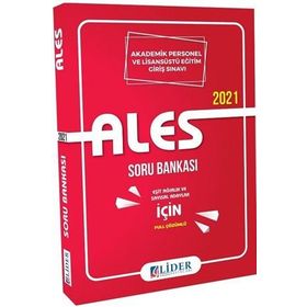 2021 ALES Soru Bankası Eşit Ağırlık Sayısal - Lider Yayınları
