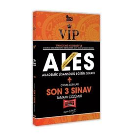 2021 ALES VIP Son 3 Sınav Tamamı Çözümlü Çıkmış Sorular Yargı Yayınları