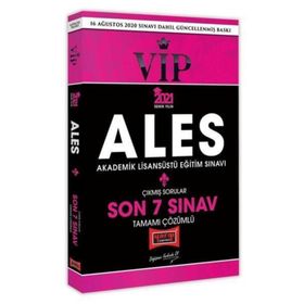 2021 ALES VIP Tamamı Çözümlü Son 7 Sınav Çıkmış Sorular-Yargı Yayınları