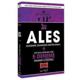 2021 ALES VIP Yeni Sınav Sistemine Göre Tamamı Çözümlü 5 Deneme-Yargı Yayınları