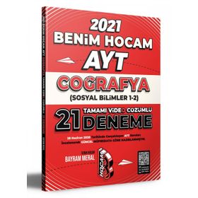 2021 Ayt Coğrafya Tamamı Video Çözümlü 21 Deneme-Benim Hocam Yayınları