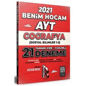2021 Ayt Coğrafya Tamamı Video Çözümlü 21 Deneme-Benim Hocam Yayınları