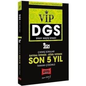 2021 Dgs Vıp Sayısal Sözel Yetenek Son 5 Yıl Tamamı Çözümlü Çıkmış Sorular-Yargı Yayınları