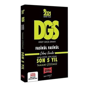 2021 Dgs Vip Tamamı Çözümlü Fasikül Fasikül Son 5 Yıl Çıkmış Sorular–9 Ağustos 2020 Sınavı Dahil-Yargı Yayınları