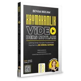 2021 Kaymakamlık Video Ders Notları Benim Hocam Yayınları
