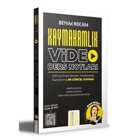 2021 Kaymakamlık Video Ders Notları Benim Hocam Yayınları