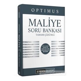 2021 KPSS A Grubu Optimus Maliye Tamamı Çözümlü Soru Bankası-Pegem Akedemi Yayınları