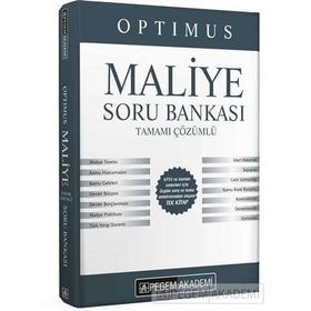 2021 KPSS A Grubu Optimus Maliye Tamamı Çözümlü Soru Bankası-Pegem Akedemi Yayınları
