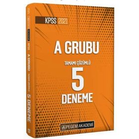 2021 KPSS A Grubu Tamamı Çözümlü 5 Deneme-Pegem Akedemi Yayınları