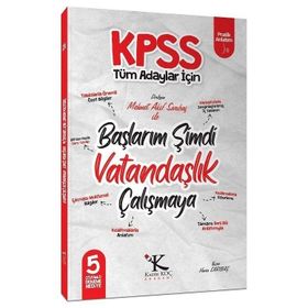 2021 KPSS Başlarım Şimdi Vatandaşlık Çalışmaya Ders Notları Mehmet Akif Sarıbaş-Kadir Koç Akademi Yayınları