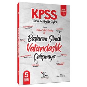2021 KPSS Başlarım Şimdi Vatandaşlık Çalışmaya Ders Notları Mehmet Akif Sarıbaş-Kadir Koç Akademi Yayınları