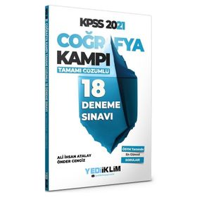 2021 Kpss Coğrafya Kampı Tamamı Çözümlü 18 Deneme Sınavı-Yediiklim Yayınları