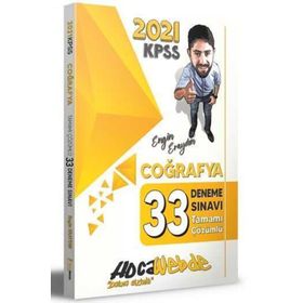 2021 Kpss Coğrafya Tamamı Çözümlü 33 Deneme-Hocawebde Yayınları