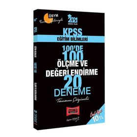 2021 Kpss Eğitim Bilimleri 100'de 100 Ölçme ve Değerlendirme Tamamı Çözümlü 20 Deneme-Yargı Yayınları