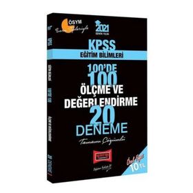 2021 Kpss Eğitim Bilimleri 100'de 100 Ölçme ve Değerlendirme Tamamı Çözümlü 20 Deneme-Yargı Yayınları