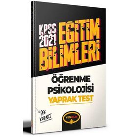 2021 KPSS Eğitim Bilimleri Öğrenme Psikolojisi Çek Kopart Yaprak Test-Yediiklim Yayınları