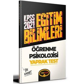 2021 KPSS Eğitim Bilimleri Öğrenme Psikolojisi Çek Kopart Yaprak Test-Yediiklim Yayınları