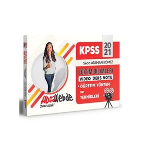 2021 KPSS Eğitim Bilimleri Öğretim Yöntem ve Teknikleri Video Ders Notları-HocaWebde Yayınları
