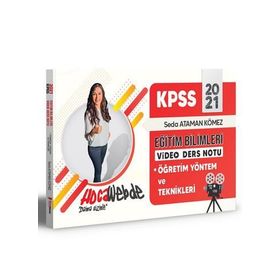 2021 KPSS Eğitim Bilimleri Öğretim Yöntem ve Teknikleri Video Ders Notları-HocaWebde Yayınları