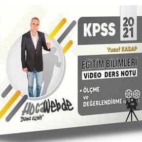2021 KPSS Eğitim Bilimleri Ölçme ve Değerlendirme Video Ders Notları - HocaWebde Yayınları