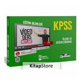 2021 KPSS Eğitim Bilimleri Ölçme ve Değerlendirme Video Ders Notları - HocaWebde Yayınları
