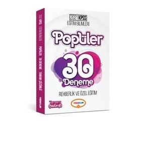 2021 Kpss Eğitim Bilimleri Popüler Rehberlik ve Özel Eğitim Tamamı Çözümlü 30 Deneme-Yediiklim Yayınları