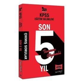 2021 KPSS Eğitim Bilimleri Son 5 Yıl Tamamı Çözümlü Çıkmış Sorular-Yargı Yayınları