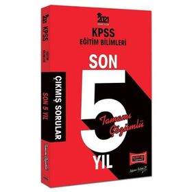 2021 KPSS Eğitim Bilimleri Son 5 Yıl Tamamı Çözümlü Çıkmış Sorular-Yargı Yayınları