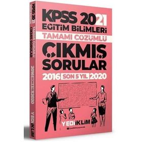 2021 Kpss Eğitim Bilimleri Tamamı Çözümlü Son 5 Yıl Çıkmış Sorular-Yediiklim Yayınları