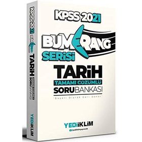 2021 KPSS Genel Kültür Bumerang Tarih Tamamı Çözümlü Soru Bankası-Yediiklim Yayınları