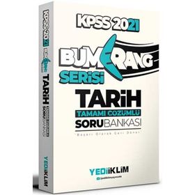 2021 KPSS Genel Kültür Bumerang Tarih Tamamı Çözümlü Soru Bankası-Yediiklim Yayınları