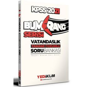2021 KPSS Genel Kültür Bumerang Vatandaşlık Tamamı Çözümlü Soru Bankası-Yediiklim Yayınları