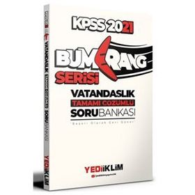 2021 KPSS Genel Kültür Bumerang Vatandaşlık Tamamı Çözümlü Soru Bankası-Yediiklim Yayınları