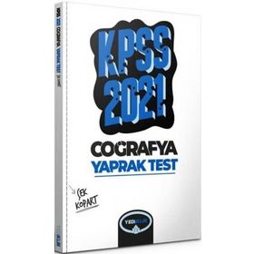 2021 KPSS Genel Kültür Coğrafya Çek Kopart Yaprak Test-Yediiklim Yayınları