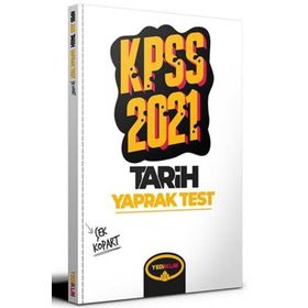 2021 KPSS Genel Kültür Tarih Çek Kopart Yaprak Test-Yediiklim Yayınları