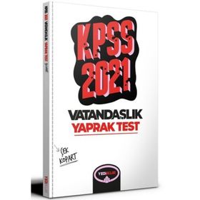 2021 KPSS Genel Kültür Vatandaşlık Çek Kopart Yaprak Test-Yediiklim Yayınları