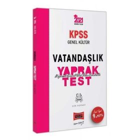 2021 KPSS Genel Kültür Vatandaşlık Çek Kopart Yaprak Test-Yediiklim Yayınları