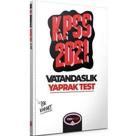 2021 KPSS Genel Kültür Vatandaşlık Çek Kopart Yaprak Test-Yediiklim Yayınları