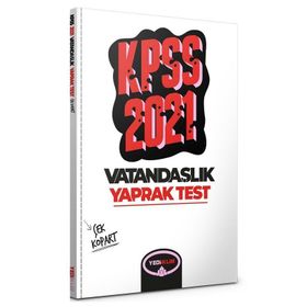 2021 KPSS Genel Kültür Vatandaşlık Çek Kopart Yaprak Test-Yediiklim Yayınları