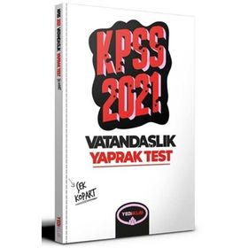 2021 KPSS Genel Kültür Vatandaşlık Çek Kopart Yaprak Test-Yediiklim Yayınları