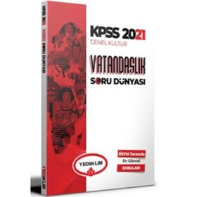 2021 Kpss Genel Kültür Vatandaşlık Soru Dünyası-Yediiklim Yayınları