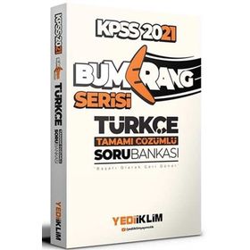 2021 KPSS Genel Yetenek Bumerang Türkçe Tamamı Çözümlü Soru Bankası-Yediiklim Yayınları