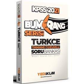 2021 KPSS Genel Yetenek Bumerang Türkçe Tamamı Çözümlü Soru Bankası-Yediiklim Yayınları