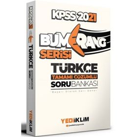 2021 KPSS Genel Yetenek Bumerang Türkçe Tamamı Çözümlü Soru Bankası-Yediiklim Yayınları